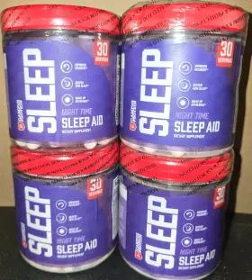 Campus Protein 728028517859 4 Pack Night Time Sleep Aid Dietary 60 Capsules Exp 11/25