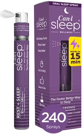 Cani Brands Feel Amazing 749417847029 Fast-acting Sleep Spray 1 Count Pack Of Purple