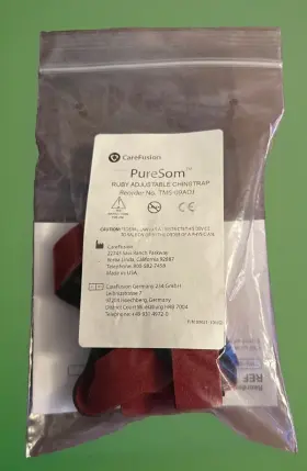 Tms-09adj Carefusion Vyaire Puresom Ruby Red Chinstrap Adjustable Size New In Packing