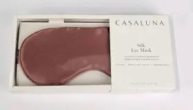 Casaluna 191908451473 100% Silk Eye Sleep Mask - Dusty Rose Brand