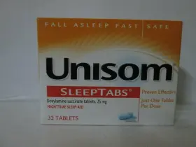 Chattem 490940101729 Unisom Sleeptabs Doxylamine Succinate 25mg Night Time Sleep Aid 32ct Pack Of 3
