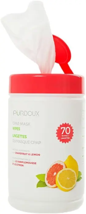 Cominhkpr131025 Choice One Medical Purdoux 100% Cotton Cpap Mask Wet Wipes With Grapefruit Lemon Scent 70