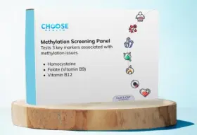Choose Health 860009829893 3-in-1 Methylation Screening Panel Homocysteine Folate B12 White