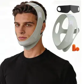 Chromabloom 717235473249 Chin Strap For Sleeping Cpap Jaw Support Breathable Adjustable