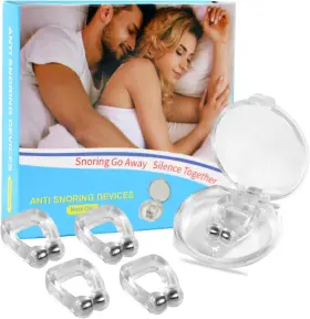 Cinwauvo 313031849822 Anti Snoring Devices - Nose Clip Silicone Magnetic Snore