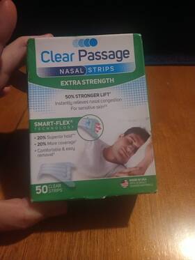 Clear Passage 017276237344 Nasal Strips Extra Strength 50 Fast Free Shipping