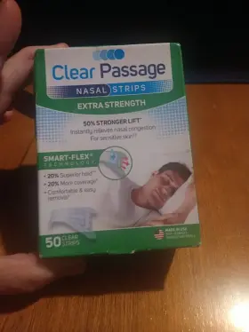 Clear Passage 017276237344 Nasal Strips Extra Strength 50 Fast Free Shipping