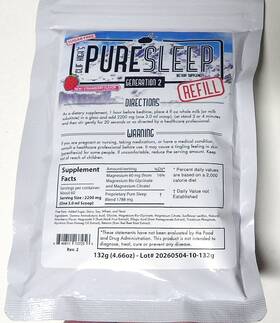 Cliff Highs Pure Sleep 840811137256 Clif Generation 2 Refill 4.66 Oz 132g New Sealed 60 Servings