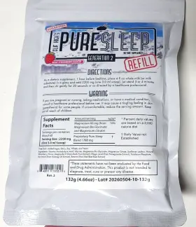 Cliff Highs Pure Sleep 840811137256 Clif Generation 2 Refill 4.66 Oz 132g New Sealed 60 Servings