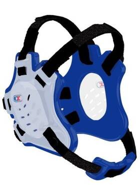 Cliff Keen 608819185941 F5 Tornado Headgear - One Size Translucent/royal/black