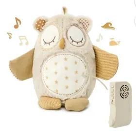 Cloud B 872354009875 New Nighty Night Owl White Noise Sound Machine For Baby Crib Voice Activ