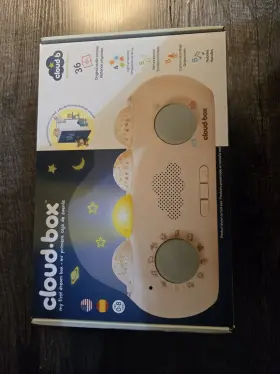 Dj-8601-sp Cloud B Cloudbox White Noise Machine Nightlight Sound Therapy Sleeping Aid Beige