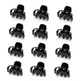 B08zkg6xfh Cobahom 12pk Small 1.2 Inch Plastic Hair Claw Clips For Thin - Quick Updo