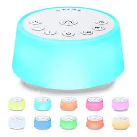 Color Noise 792332446143 Sound Machines With 10 Colors Night Light 25 Soothing Sounds And Sleep White