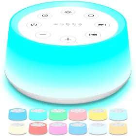 Colorsnoise 744591975520 Sound Machine And White Noise With 30 Soothing Sounds 12 Colors