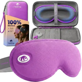 Comfynap 061013445832 Eye Mask For Sleep With Ultimate Travel Case And Ear Plugs Deepspace Blackout