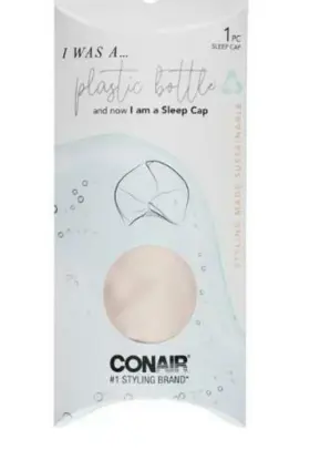 Conair 074108551245 Earth-friendly Planet Upcycled Smooth Beauty Sleep Cap Pink