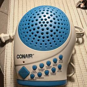 Conair Sd01rt White Noise Machine Sound Therapy Sleeping Aid White/blue