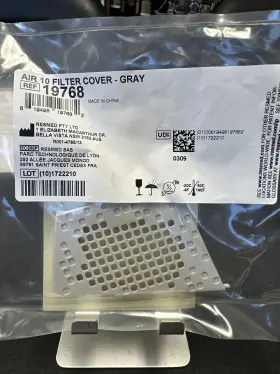 19768 Cpap Airsense 10 Filter Cover - Gray Elite Autoset With 1 Pair Of Filters