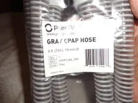 Cpap 766234810968 Purepap Gray Hose New In Bag 6ft