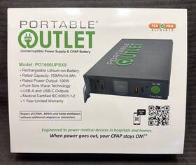 Cpap Life Llc Dba Portable Outlet Po1600upsx9 Camping Emergency Power Outage Battery Backup System Supply