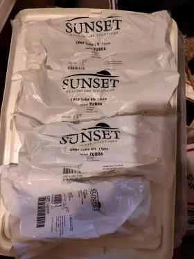 Tub06 Cpap New 6ft Sunset Durable Tubing Hose In Sealed Package Lot Of 4
