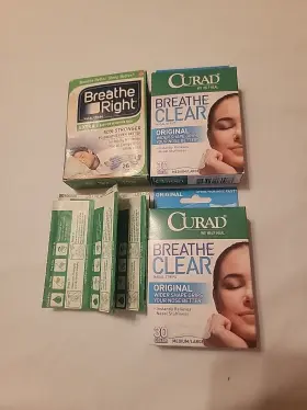 Curad 193489188366 86 Breathe Better Clear Nasal Strips And 18 Right Med/lg