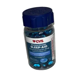 2028 Cvs 050428028674 Max Strength Nighttime Sleep Aid 50mg Diphenhydramine 96 Soft Gels - Exp.