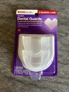 Cvs 050428270691 Dental Night Guards Health Comfort 2 Case For Time Teeth Grinding