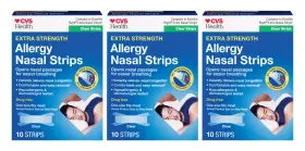 Cvs 050428427958 Health Allergy Nasal Strips Extra Strength Clear 10ct Pack Of 3
