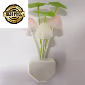 Dazzyd 762283847733 Sensor Led Night Light Color Changing Plug-in Mushroom And Lotus White