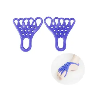 Dh-013 Deahea Yoga Toe Stretcher Heel Foot Stretch Gel Band 5 Toes Separator Blue