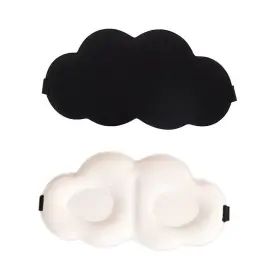 Fr-y99h-3lu1 Deahea 2 Pack Sleep Eye Masks 3d Contoured 1 Count Of Black Beige