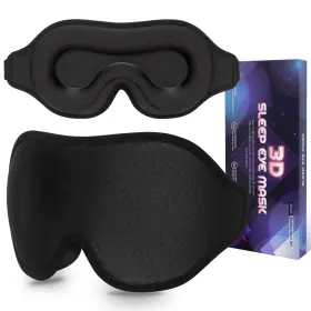 Dec.metu 787996602004 Sleep Mask 100% Light Blocking Eye For Sleeping 3d Memory Foam Cover