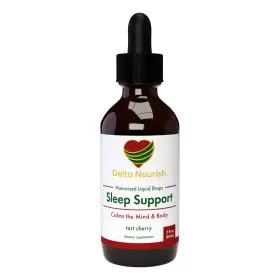 5htp Delta Nourish 860012009527 Sleep Support Drops - With Liquid Melatonin Vitamins B2 B6 L-theanine