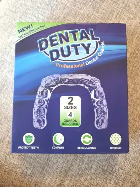 Dental Duty 794168026636 Professional Mouth Guard Grinding Teeth 2 Sizes 4 Pieces