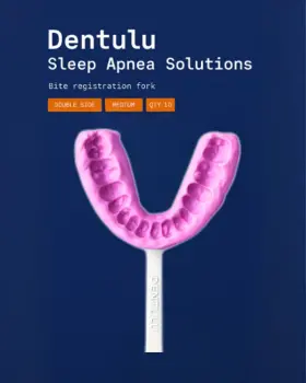 Dentulu 198168287347 Perfect Bite Fork-6mm Fork For Sleep Apnea Treatment Custom Oral Device