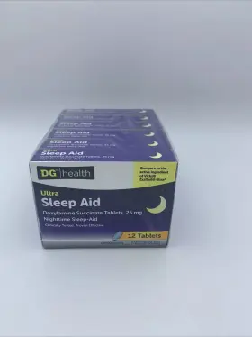 2027 Dg 370030115464 Qty 6 Health Ultra Sleep Aid Doxylamine Succinate 12 Tablets Exp Jun