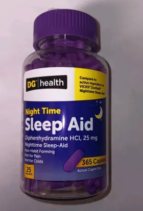Dg Health 350844672513 Compare To Vicks Zzzquil Night Time Sleep Aid 365 Caplets Exp 05/2026