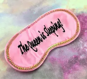 Diabolical 060753021092 The Queen Is Sleeping Mask - Funny Female Sleep Eye Blindfold Soft Eyemask Gift