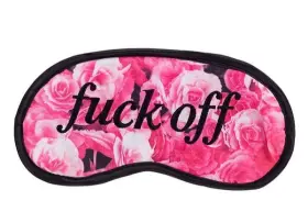 Diabolical 612585969346 Fu#% Off Sleep Mask - Rose Floral Sleeping Eye Blindfold Soft Eyemask