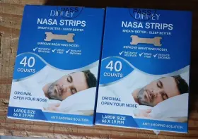 Difiney 713492383482 2x Nasa Strips 40 Cnt Each Large Drug Free 80 Total