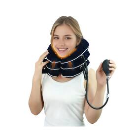 Diiken 735812424958 Cervical Neck Traction Device For Home Use Pain Relief Stretcher Inflata