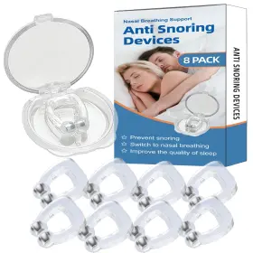Dkmambo 797465834195 Anti Snoring Devices8 Pack Silicone Magnetic Stop Solution Snori