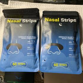 Dkpa Txbn-bf2 Lot Of 2 60ct Nasal Strips For Snoring Extra Strength Breathing