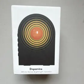 Dopa01 Dopamine White Noise Nightlight Speaker Black Orange 132x92x76mm 280g