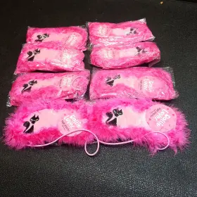 Dottie Loves 492020209073 Lot Of 14 Loves... Pink Cat Feathery Eye Masks
