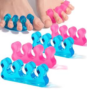 Dr Jk 850048046238 Dr. Jk- Toe Separators For Pedicure 2 Pairs Blue And Pink