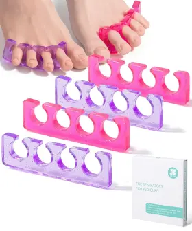 Jrwu004d441npvc Dr Jk Dr. Jk- Toe Separators For Pedicure 2 Pairs Pink Purple White Black