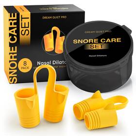 Dream Quiet Pro Dqp-21yel Nasal Dilators - Silicone Nose Clips For Better Sleep Sl